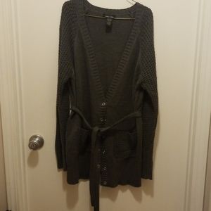 Gray cardigan